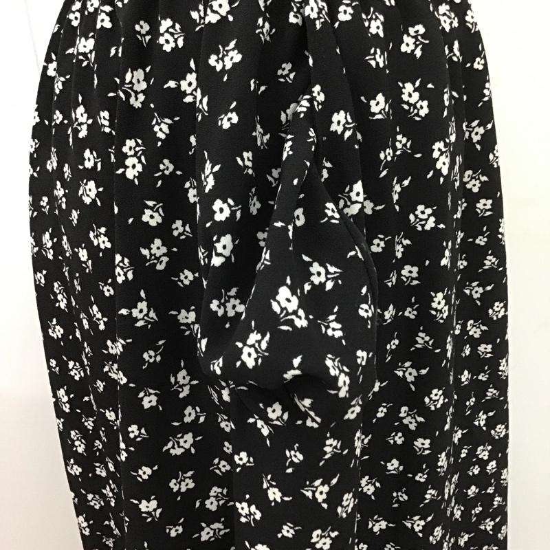 ローリーズファーム LOWRYS FARM スカート ロングスカート FREE 総柄 黒 / ブラック /  レディース USED 古着 中古 10104690