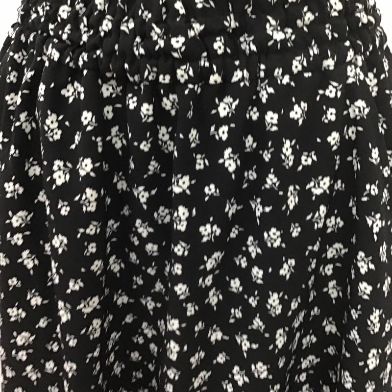 ローリーズファーム LOWRYS FARM スカート ロングスカート FREE 総柄 黒 / ブラック /  レディース USED 古着 中古 10104690