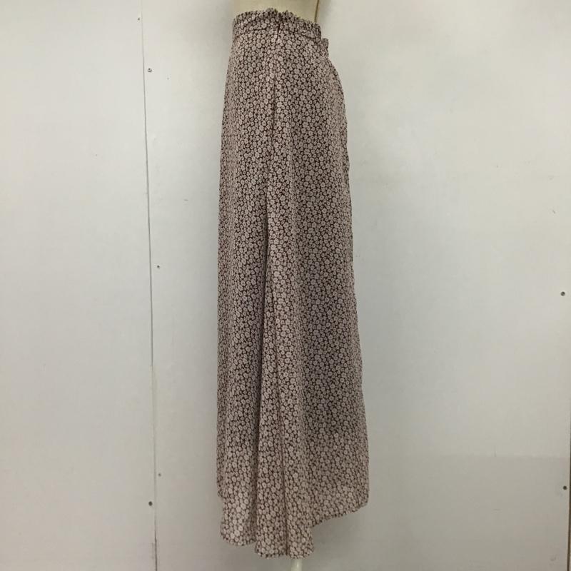 イング INGNI スカート ロングスカート ロングスカート フレアスカート プリーツスカート 花柄スカート M 総柄 X 花柄 白 / ホワイト / X 茶 / ブラウン /  レディース USED 古着 中古 10104695