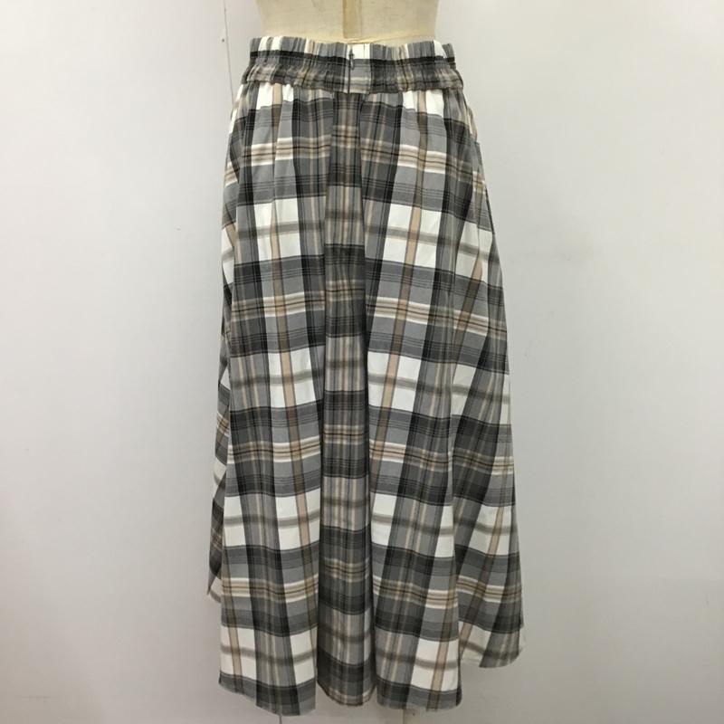 グローバルワーク GLOBAL WORK スカート ロングスカート チェック柄 フレア M チェック マルチカラー / マルチカラー /  レディース USED 古着 中古 10104696