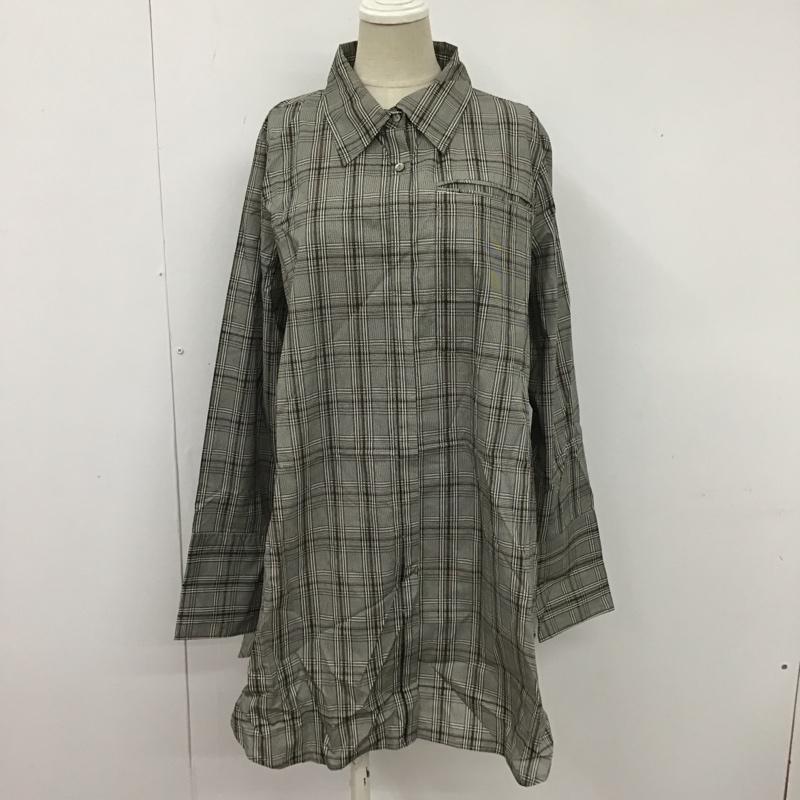 ジーナシス JEANASIS シャツ、ブラウス 長袖 長袖ロングシャツ チェックシャツ カラーシャツ ポケットカジュアルシャツ FREE チェック マルチカラー / マルチカラー /  レディース USED 古着 中古 10104703