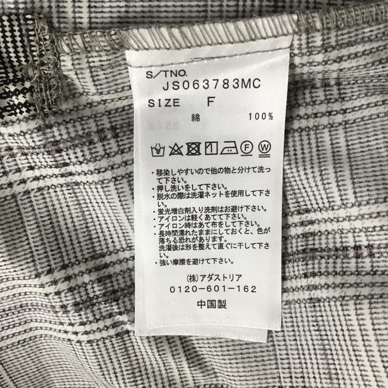 ジーナシス JEANASIS シャツ、ブラウス 長袖 長袖ロングシャツ チェックシャツ カラーシャツ ポケットカジュアルシャツ FREE チェック マルチカラー / マルチカラー /  レディース USED 古着 中古 10104703