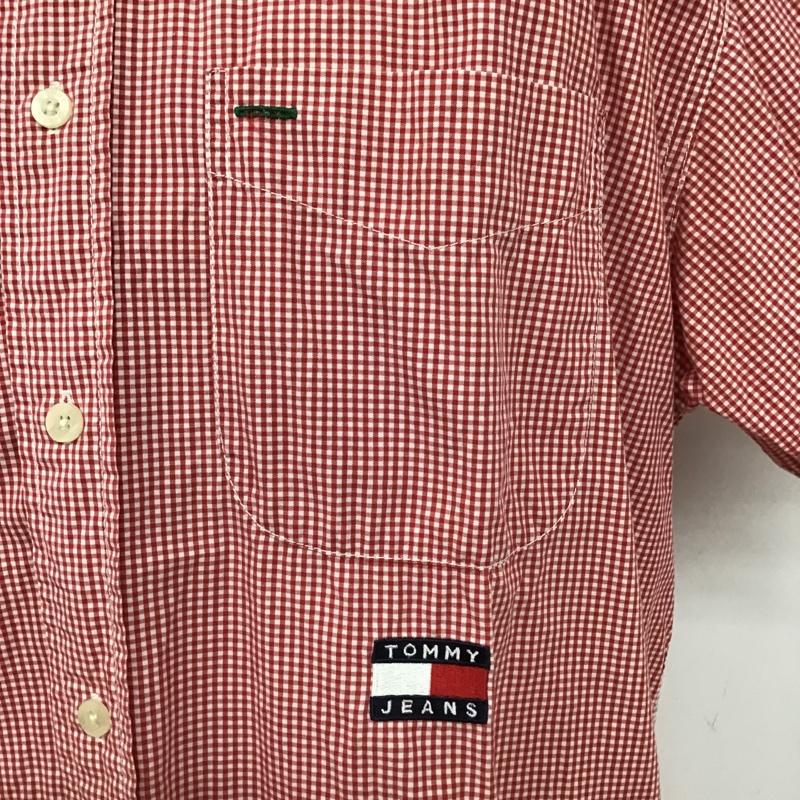 トミー ジーンズ TOMMY JEANS シャツ、ブラウス 半袖 チェックシャツ ボタンダウンシャツ M チェック マルチカラー / マルチカラー /  メンズ USED 古着 中古 10104707