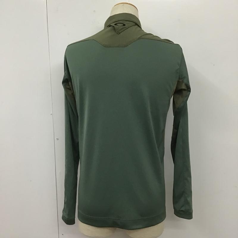 オークリー OAKLEY シャツ、ブラウス 長袖 432863JP スカルシェルターBD 長袖 シャツ L 無地 カーキ / カーキ /  メンズ USED 古着 中古 10104711