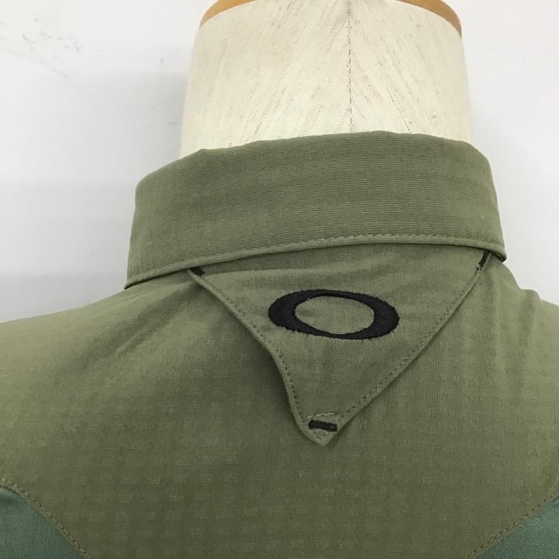 オークリー OAKLEY シャツ、ブラウス 長袖 432863JP スカルシェルターBD 長袖 シャツ L 無地 カーキ / カーキ /  メンズ USED 古着 中古 10104711