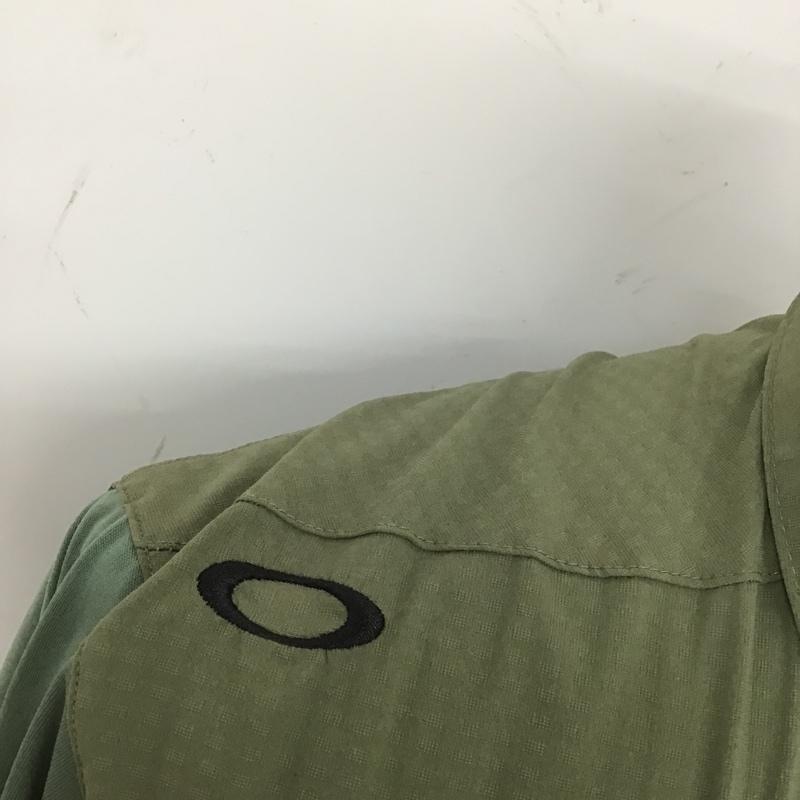 オークリー OAKLEY シャツ、ブラウス 長袖 432863JP スカルシェルターBD 長袖 シャツ L 無地 カーキ / カーキ /  メンズ USED 古着 中古 10104711