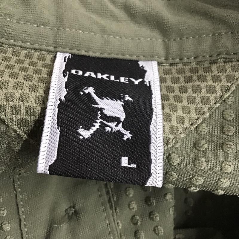 オークリー OAKLEY シャツ、ブラウス 長袖 432863JP スカルシェルターBD 長袖 シャツ L 無地 カーキ / カーキ /  メンズ USED 古着 中古 10104711