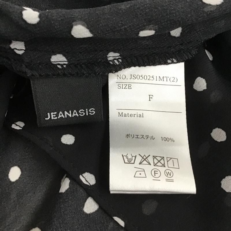 ジーナシス JEANASIS スカート ロングスカート JS050251MT シフォンスカート ロングスカート フレアスカート FREE ドット 白 / ホワイト / X 黒 / ブラック /  レディース USED 古着 中古 10104716