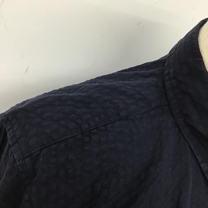トミーヒルフィガー TOMMY HILFIGER シャツ、ブラウス 長袖 ボタンダウンシャツ M 無地 紺 / ネイビー /  メンズ USED 古着 中古 10104721