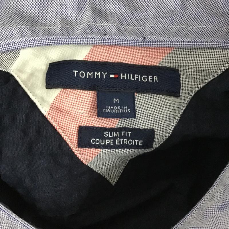 トミーヒルフィガー TOMMY HILFIGER シャツ、ブラウス 長袖 ボタンダウンシャツ M 無地 紺 / ネイビー /  メンズ USED 古着 中古 10104721