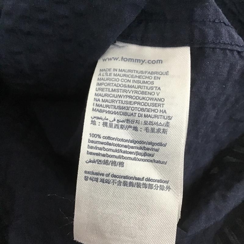 トミーヒルフィガー TOMMY HILFIGER シャツ、ブラウス 長袖 ボタンダウンシャツ M 無地 紺 / ネイビー /  メンズ USED 古着 中古 10104721