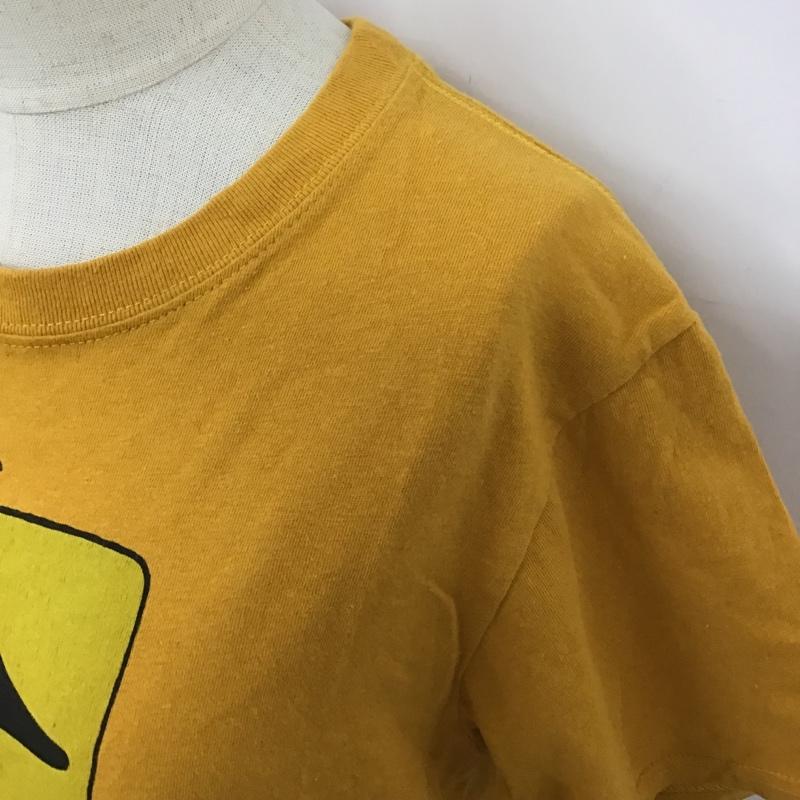 チャムス CHUMS Tシャツ 半袖 半袖カットソー プリントTシャツ クルーネックカットソー M プリント マスタード / マスタード /  レディース USED 古着 中古 10104731