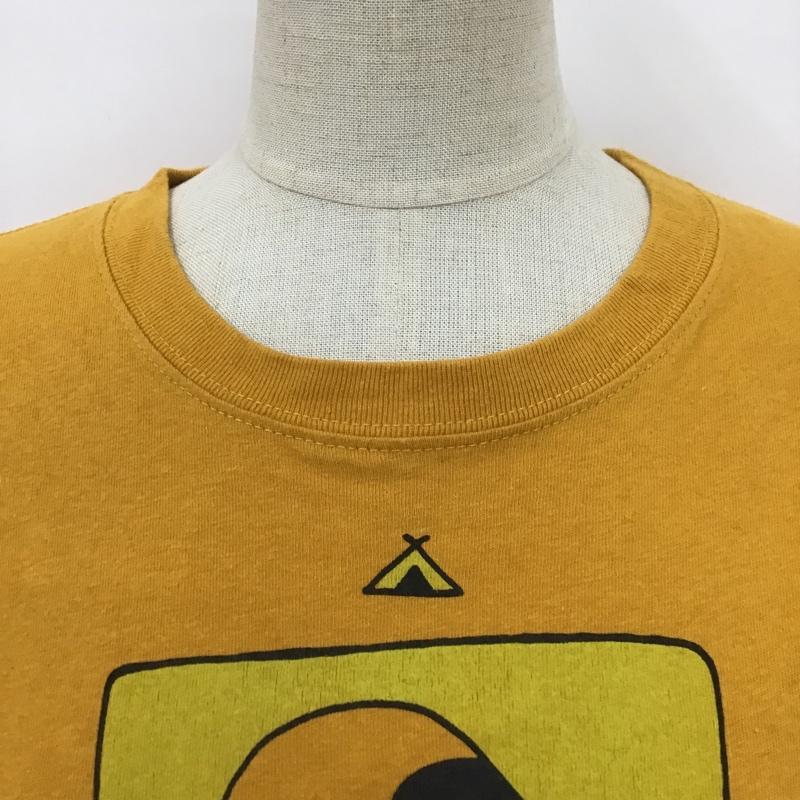 チャムス CHUMS Tシャツ 半袖 半袖カットソー プリントTシャツ クルーネックカットソー M プリント マスタード / マスタード /  レディース USED 古着 中古 10104731