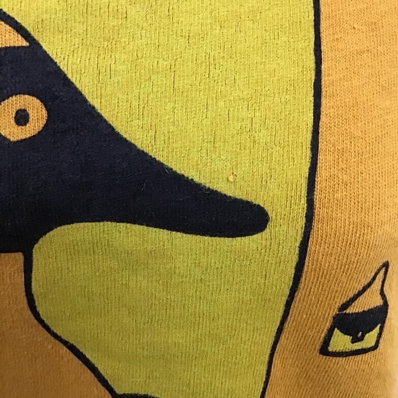 チャムス CHUMS Tシャツ 半袖 半袖カットソー プリントTシャツ クルーネックカットソー M プリント マスタード / マスタード /  レディース USED 古着 中古 10104731