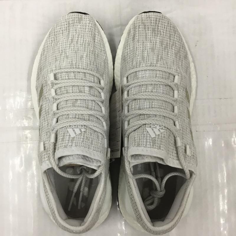 アディダス adidas スニーカー スニーカー BB6277 Pure BOOST 27.5cm 箱有 27.5cm ロゴ、文字 白 / ホワイト / X 灰 / グレー /  メンズ USED 古着 中古 10104736