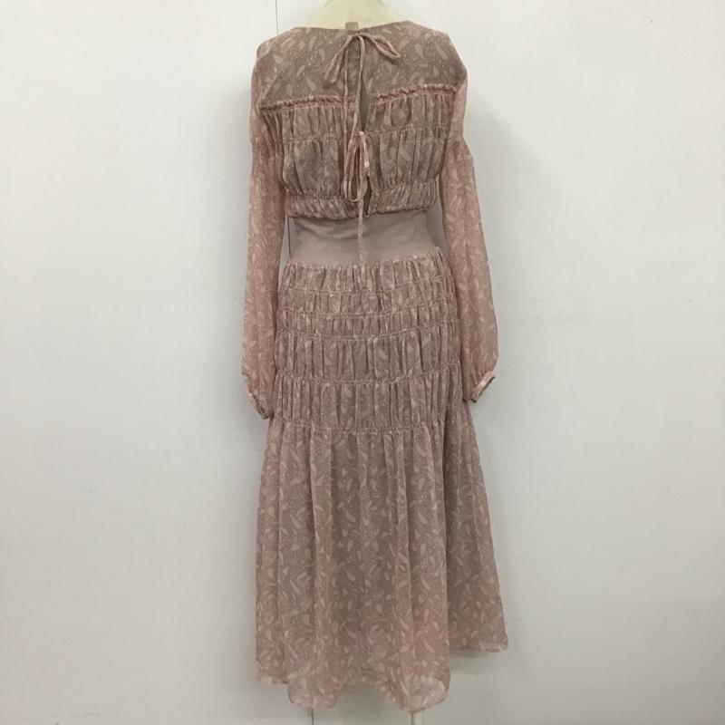 マーキュリーデュオ MERCURYDUO ワンピース ロングスカート 002050301401-01 バックリボンシャーリングワンピース ロングワンピース 長袖シャツワンピース FREE 総柄 X 花柄 マルチカラー / マルチカラー /  レディース USED 古着 中古 10104739