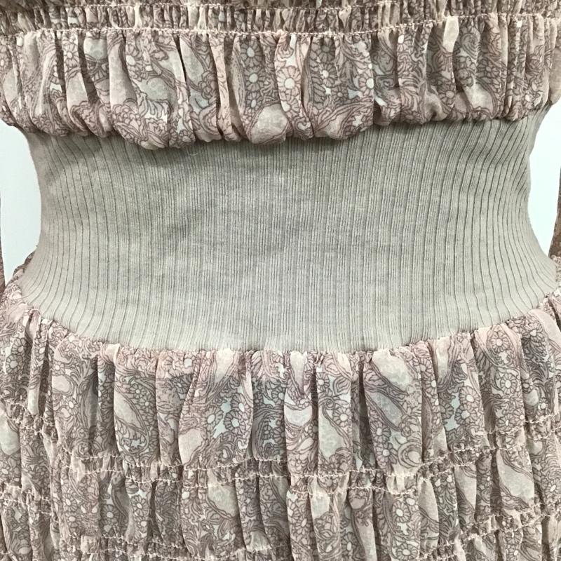 マーキュリーデュオ MERCURYDUO ワンピース ロングスカート 002050301401-01 バックリボンシャーリングワンピース ロングワンピース 長袖シャツワンピース FREE 総柄 X 花柄 マルチカラー / マルチカラー /  レディース USED 古着 中古 10104739