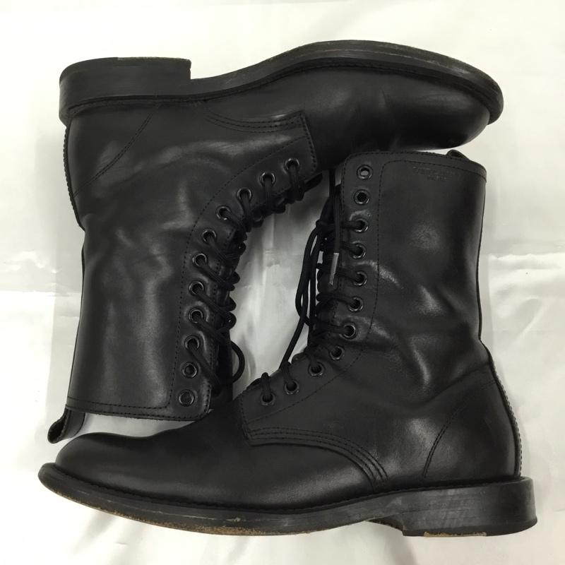 サンローランパリ SAINT LAURENT PARIS ブーツ 一般 330696 レースアップ レザー 41 ロゴ、文字 黒 / ブラック /  メンズ USED 古着 中古 10104746
