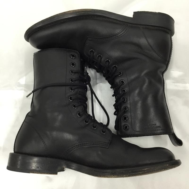 サンローランパリ SAINT LAURENT PARIS ブーツ 一般 330696 レースアップ レザー 41 ロゴ、文字 黒 / ブラック /  メンズ USED 古着 中古 10104746