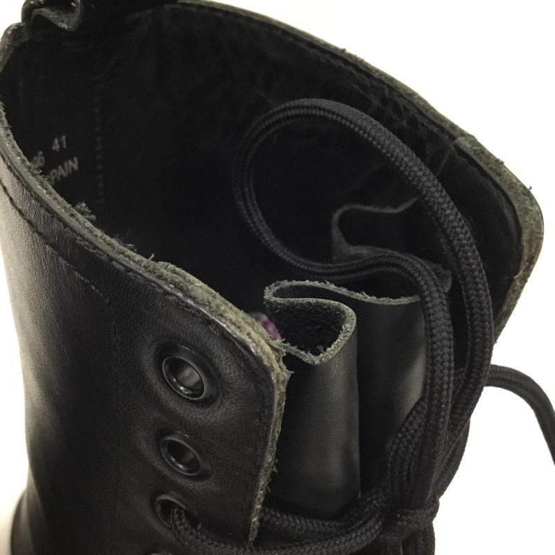 サンローランパリ SAINT LAURENT PARIS ブーツ 一般 330696 レースアップ レザー 41 ロゴ、文字 黒 / ブラック /  メンズ USED 古着 中古 10104746