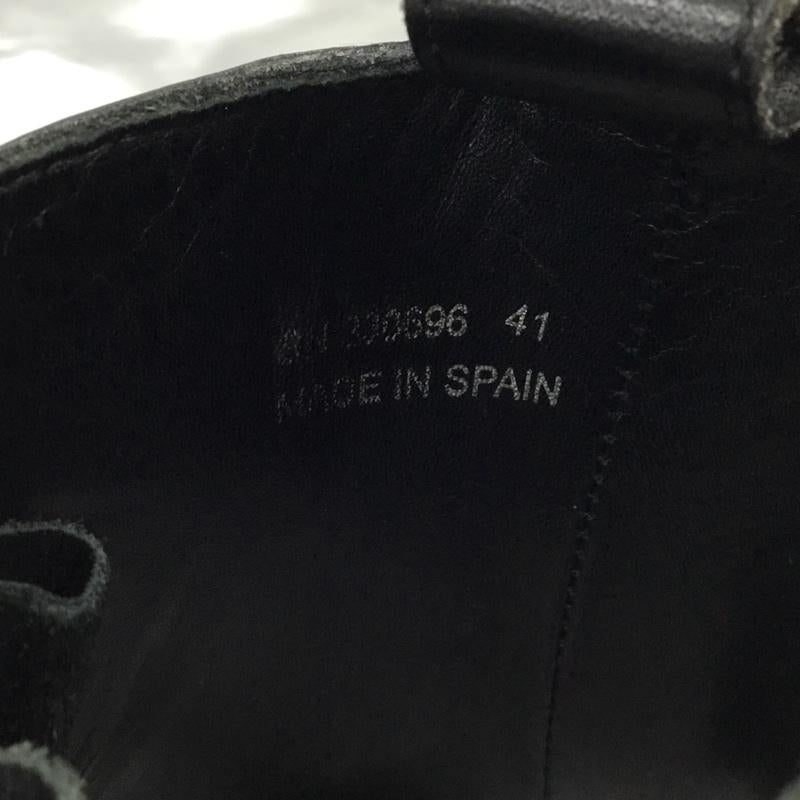 サンローランパリ SAINT LAURENT PARIS ブーツ 一般 330696 レースアップ レザー 41 ロゴ、文字 黒 / ブラック /  メンズ USED 古着 中古 10104746