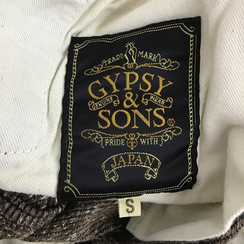 ジプシーアンドサンズ GYPSY&SONS パンツ チノパン GS1229968 ボトム カジュアルパンツ 七分丈 S 無地 茶 / ブラウン /  メンズ USED 古着 中古 10104748