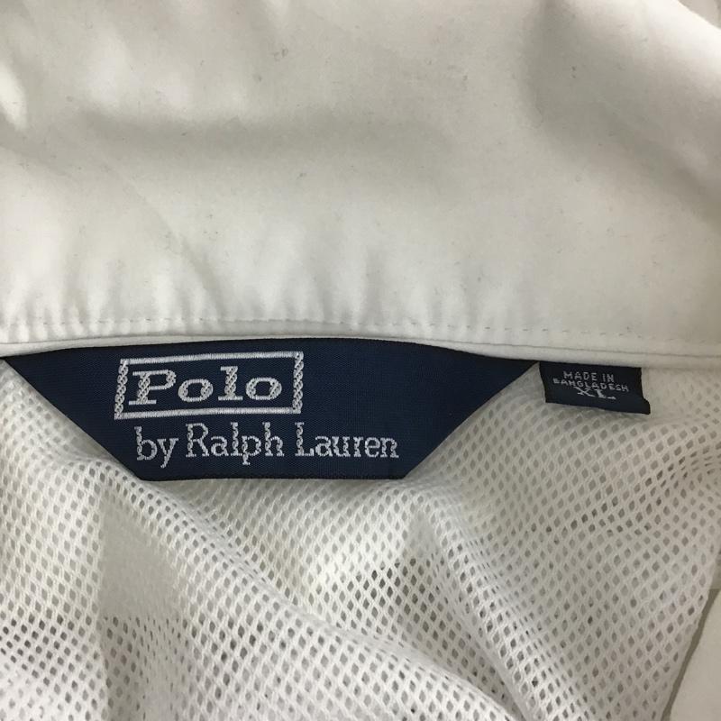 ポロバイラルフローレン Polo by RALPH LAUREN ジャケット、上着 ジャンパー、ブルゾン ジップアップジャケット ジャンパー ジャケット カジュアルジャケット XL ロゴ、文字 白 / ホワイト /  メンズ USED 古着 中古 10104754
