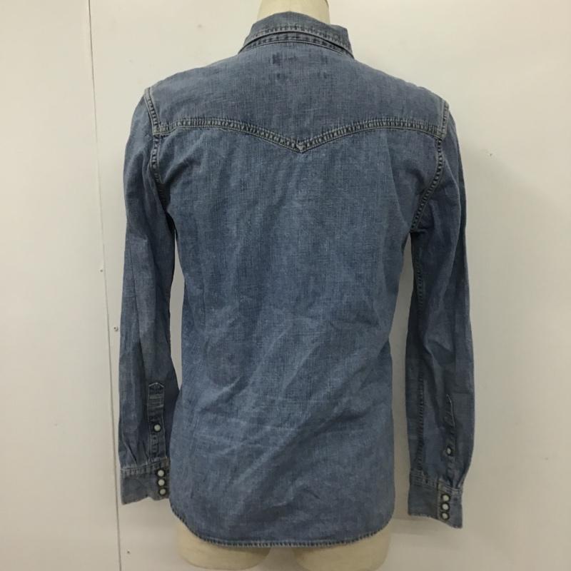 レミ レリーフ REMI RELIEF シャツ、ブラウス 長袖 長袖シャツ カラーシャツ ポケットシャツ デニムシャツ M 無地 インディゴ / インディゴ /  メンズ USED 古着 中古 10104764