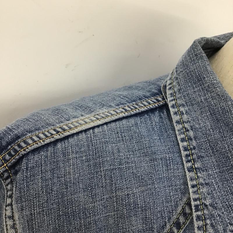 レミ レリーフ REMI RELIEF シャツ、ブラウス 長袖 長袖シャツ カラーシャツ ポケットシャツ デニムシャツ M 無地 インディゴ / インディゴ /  メンズ USED 古着 中古 10104764
