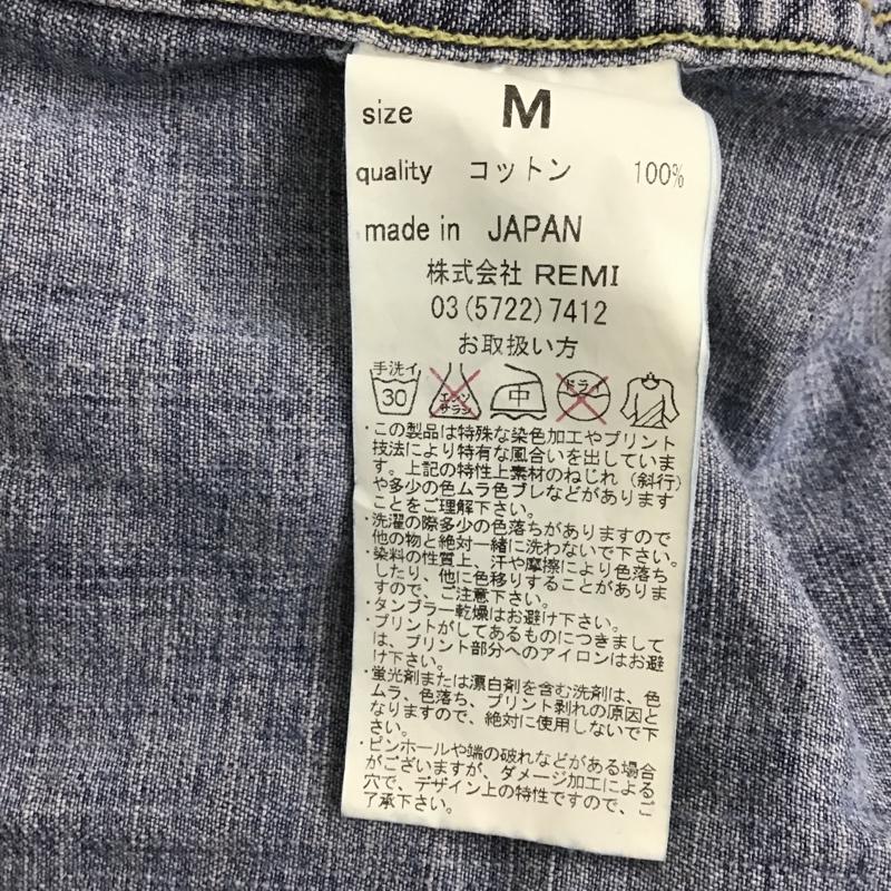 レミ レリーフ REMI RELIEF シャツ、ブラウス 長袖 長袖シャツ カラーシャツ ポケットシャツ デニムシャツ M 無地 インディゴ / インディゴ /  メンズ USED 古着 中古 10104764