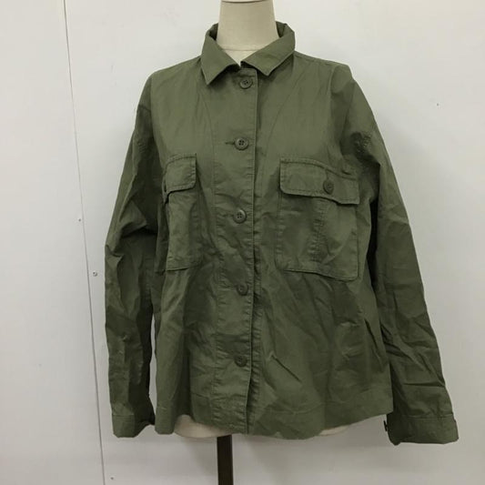 ニコアンド niko and... シャツ、ブラウス 長袖 ST82RK01MB ミリタリーシャツ M 無地 カーキ / カーキ /  レディース USED 古着 中古 10104768