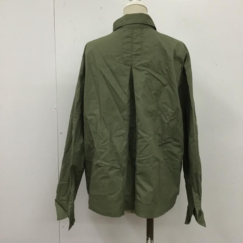 ニコアンド niko and... シャツ、ブラウス 長袖 ST82RK01MB ミリタリーシャツ M 無地 カーキ / カーキ /  レディース USED 古着 中古 10104768