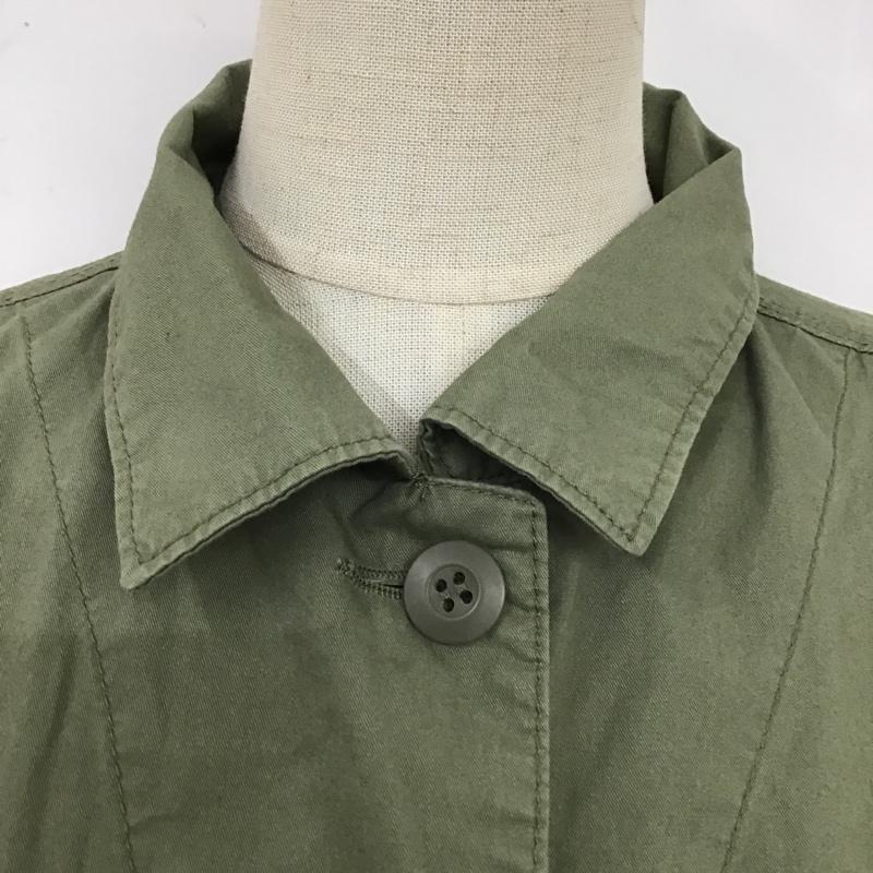 ニコアンド niko and... シャツ、ブラウス 長袖 ST82RK01MB ミリタリーシャツ M 無地 カーキ / カーキ /  レディース USED 古着 中古 10104768