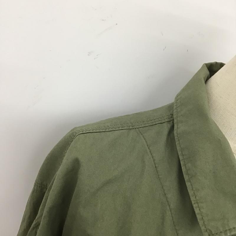 ニコアンド niko and... シャツ、ブラウス 長袖 ST82RK01MB ミリタリーシャツ M 無地 カーキ / カーキ /  レディース USED 古着 中古 10104768
