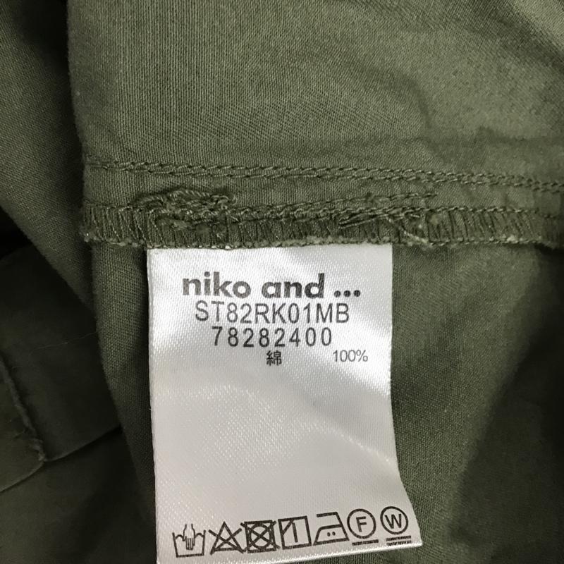 ニコアンド niko and... シャツ、ブラウス 長袖 ST82RK01MB ミリタリーシャツ M 無地 カーキ / カーキ /  レディース USED 古着 中古 10104768