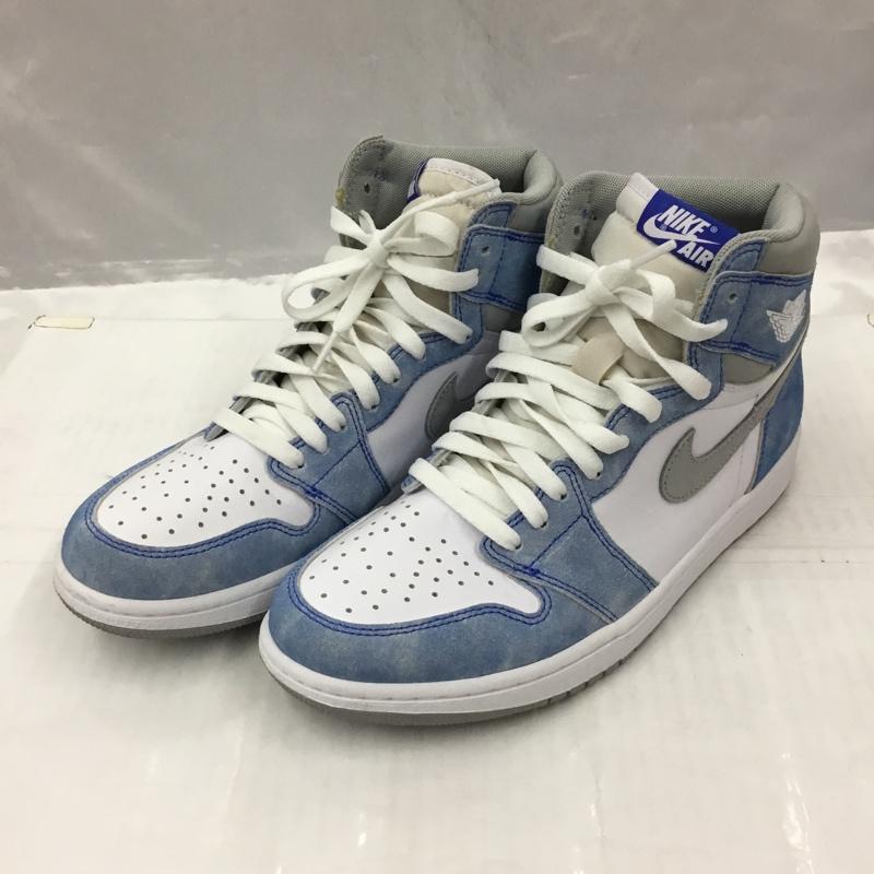 ナイキ NIKE スニーカー スニーカー 555088-402 AIR JORDAN 1 RETRO HIGH OG 27.5cm 27.5cm ロゴ、文字 水色 / ライトブルー / X 白 / ホワイト / X 灰 / グレー /  メンズ USED 古着 中古 10104783