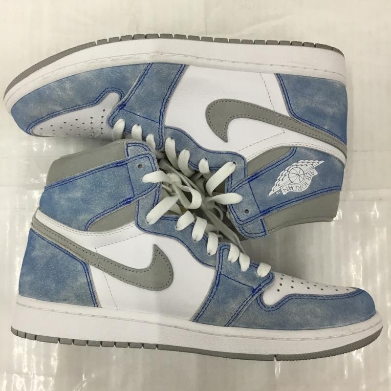ナイキ NIKE スニーカー スニーカー 555088-402 AIR JORDAN 1 RETRO HIGH OG 27.5cm 27.5cm ロゴ、文字 水色 / ライトブルー / X 白 / ホワイト / X 灰 / グレー /  メンズ USED 古着 中古 10104783