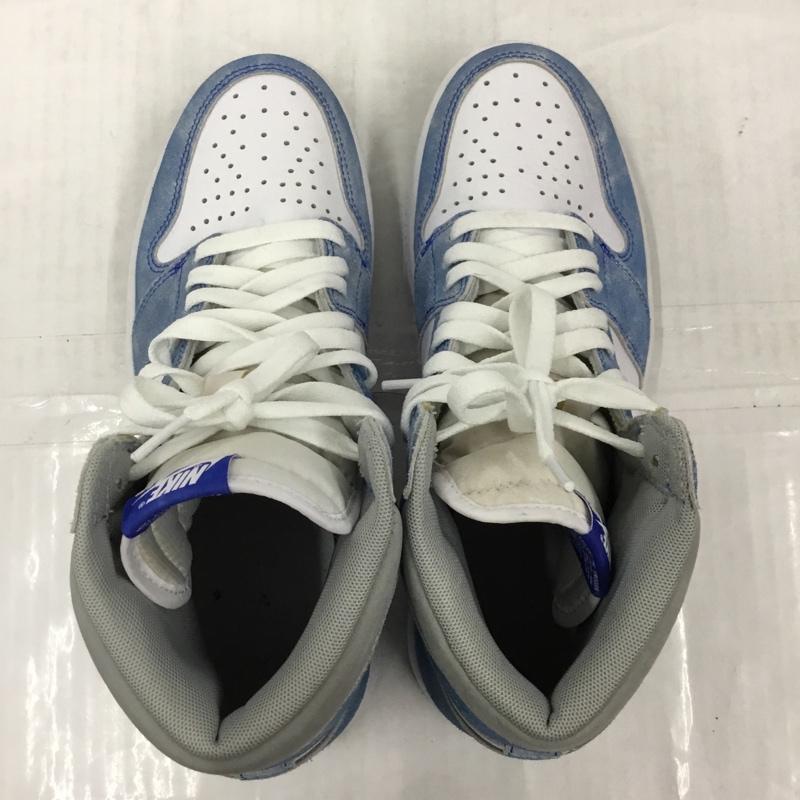 ナイキ NIKE スニーカー スニーカー 555088-402 AIR JORDAN 1 RETRO HIGH OG 27.5cm 27.5cm ロゴ、文字 水色 / ライトブルー / X 白 / ホワイト / X 灰 / グレー /  メンズ USED 古着 中古 10104783