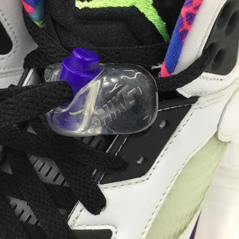 ナイキ NIKE スニーカー スニーカー DB3335-100 AIR JORDAN 5 RETRO 26.5cm 26.5cm ワンポイント 白 / ホワイト / X 紫 / パープル / X 黒 / ブラック /  メンズ USED 古着 中古 10104785