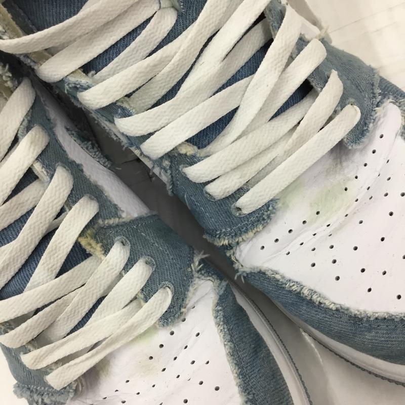 ナイキ NIKE スニーカー スニーカー DM9036-104 WMNS AIR JORDAN 1 RETRO HIGH OG 28.5cm 28.5cm ロゴ、文字 白 / ホワイト / X 水色 / ライトブルー /  メンズ USED 古着 中古 10104788