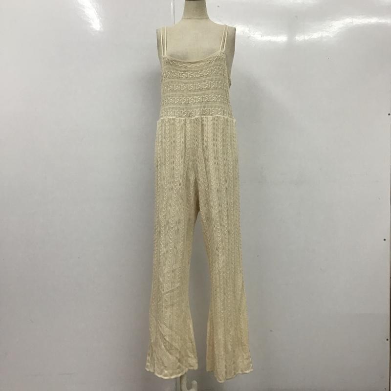 ジーナシス JEANASIS ワンピース・ドレス・オールインワン ワンピース・ドレス・オールインワン JS071453SB オールインワン パンツ キャミソールニットオールインワン S 無地 アイボリー / アイボリー /  レディース USED 古着 中古 10104791