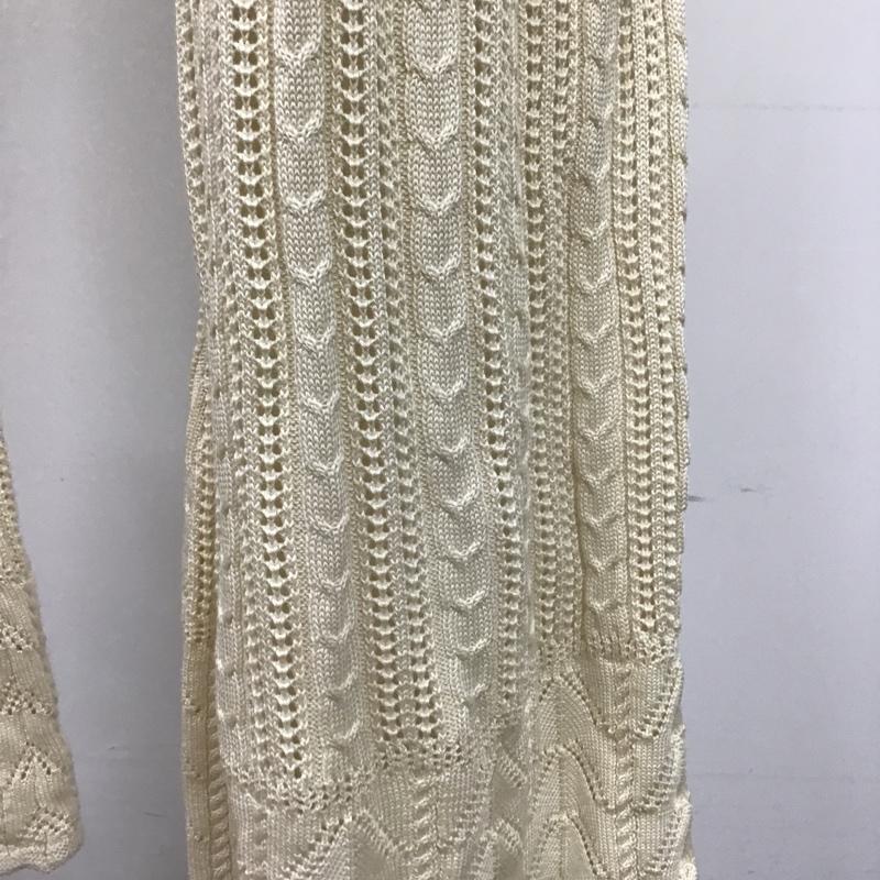 ジーナシス JEANASIS ワンピース・ドレス・オールインワン ワンピース・ドレス・オールインワン JS071453SB オールインワン パンツ キャミソールニットオールインワン S 無地 アイボリー / アイボリー /  レディース USED 古着 中古 10104791