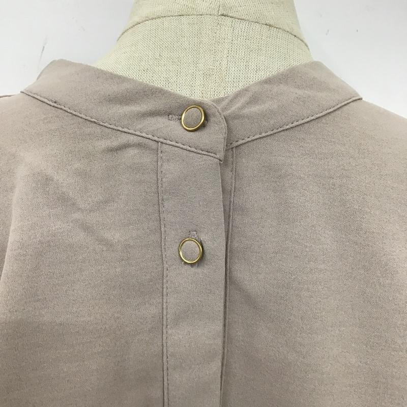 オリーブデオリーブ OLIVE des OLIVE ワンピース ロングスカート 長袖ロングワンピース フレアワンピース 前開ワンピース ノーカラーシャツワンピース FREE 無地 ベージュ / ベージュ /  レディース USED 古着 中古 10104793