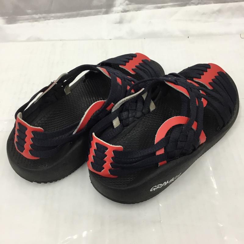 グラミチ GRAMICCI サンダル サンダル ランジ スポーツサンダル アウトドア ロゴ、文字 黒 / ブラック / X 赤 / レッド / X 紺 / ネイビー /  メンズ USED 古着 中古 10104794