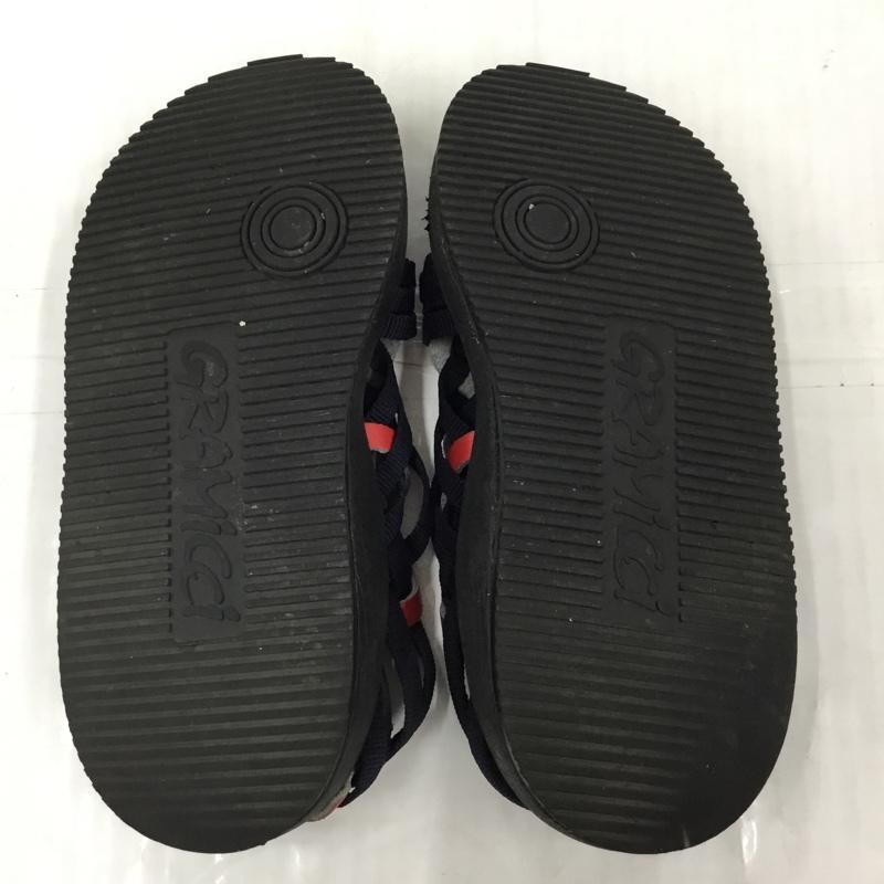 グラミチ GRAMICCI サンダル サンダル ランジ スポーツサンダル アウトドア ロゴ、文字 黒 / ブラック / X 赤 / レッド / X 紺 / ネイビー /  メンズ USED 古着 中古 10104794