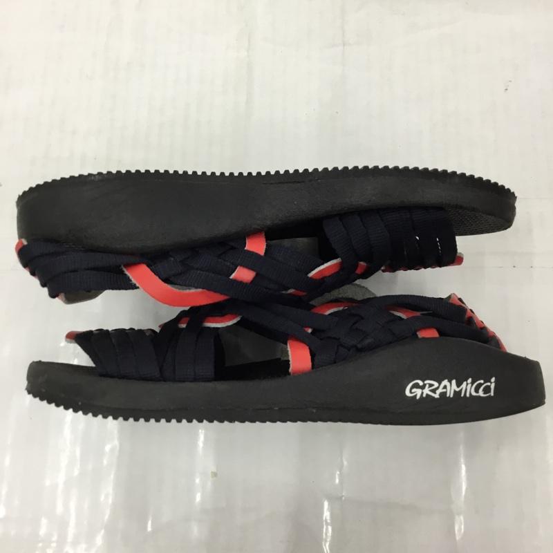 グラミチ GRAMICCI サンダル サンダル ランジ スポーツサンダル アウトドア ロゴ、文字 黒 / ブラック / X 赤 / レッド / X 紺 / ネイビー /  メンズ USED 古着 中古 10104794