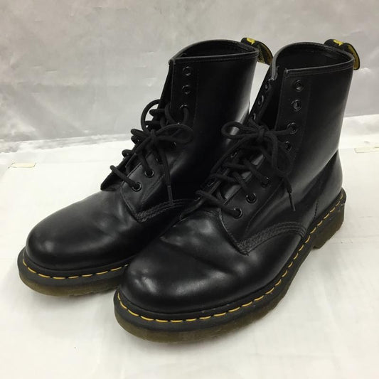 ドクターマーチン Dr.Martens ブーツ ショートブーツ 1460 8ホール レザー UK8 US：9 無地 黒 / ブラック /  メンズ USED 古着 中古 10104797
