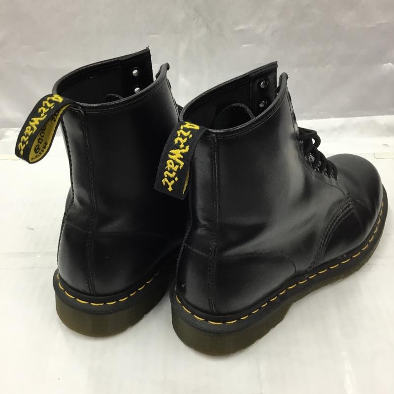 ドクターマーチン Dr.Martens ブーツ ショートブーツ 1460 8ホール レザー UK8 US：9 無地 黒 / ブラック /  メンズ USED 古着 中古 10104797