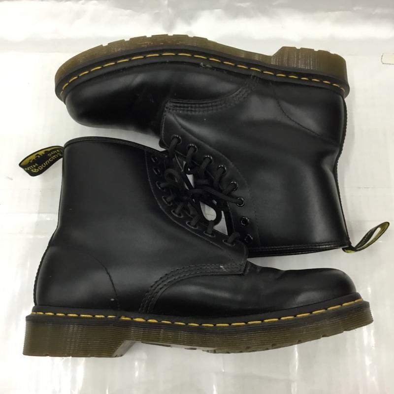 ドクターマーチン Dr.Martens ブーツ ショートブーツ 1460 8ホール レザー UK8 US：9 無地 黒 / ブラック /  メンズ USED 古着 中古 10104797