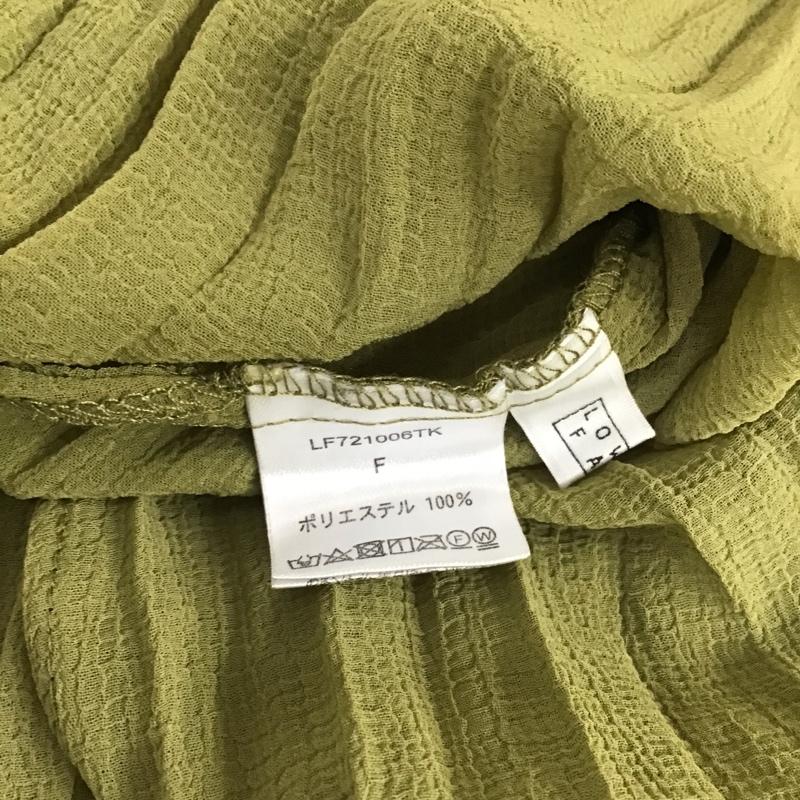 ローリーズファーム LOWRYS FARM ワンピース ロングスカート LF721006TK キャミワンピース ノースリーブ プリーツ FREE 無地 カーキ / カーキ /  レディース USED 古着 中古 10104807